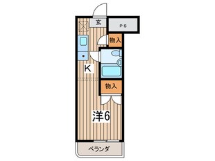 ツインズ向ヶ丘Ｂの物件間取画像